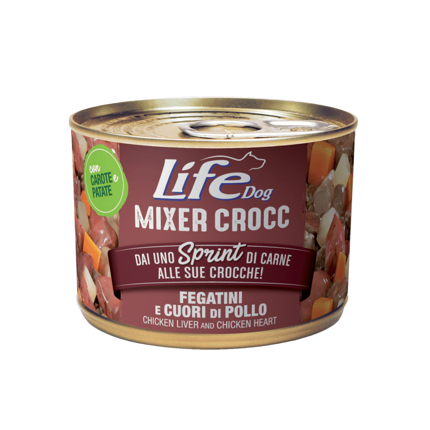 LIFEDOG MIXER CROCC FEGATINI E CUORI DI POLLO no ombra